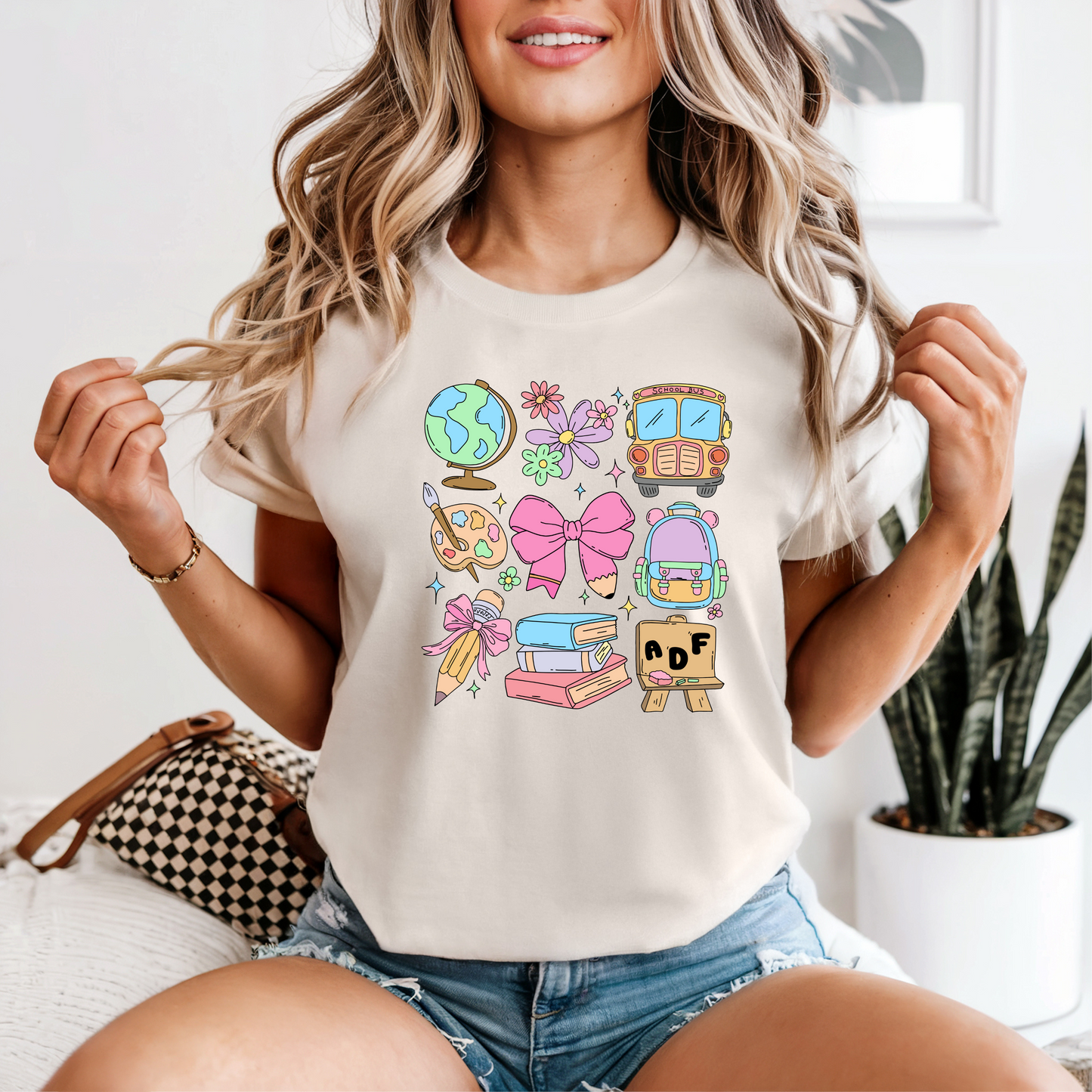 Pastel School Essentials Graphic Tee