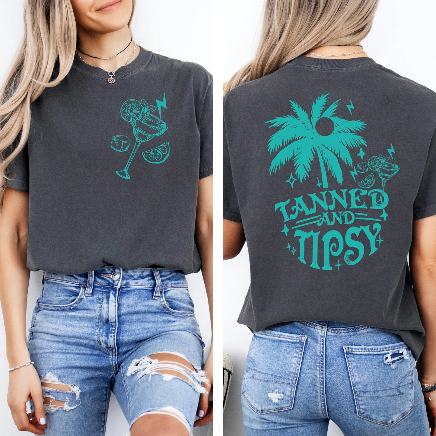 Tanned and Tipsy Summer Tee My Store