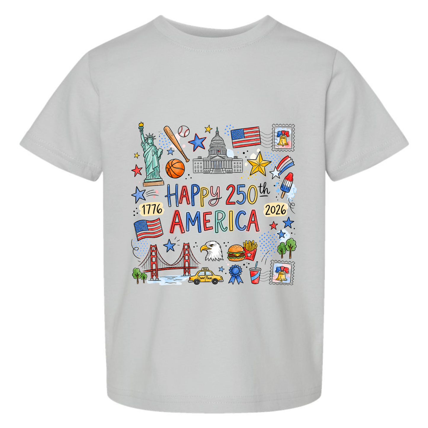 Happy 250th America Kids Shirt Twice the Charm Boutique