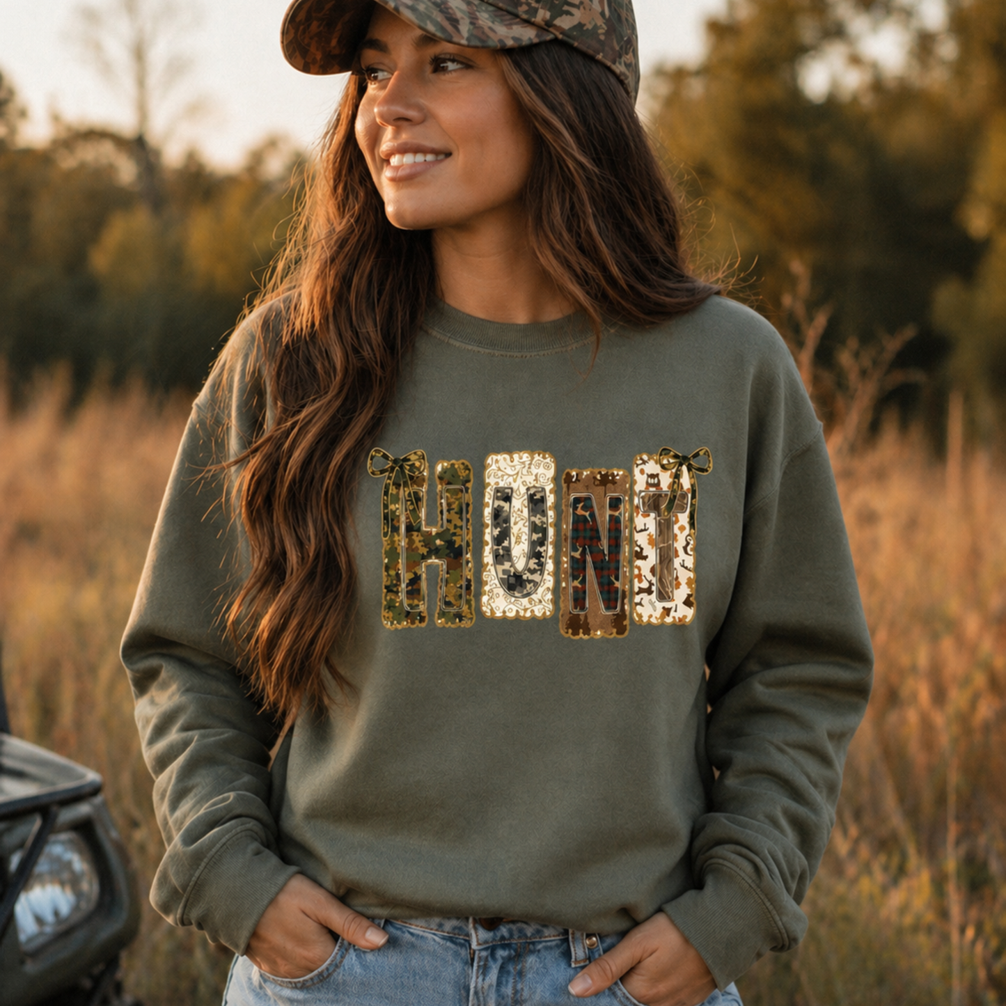HUNT Patchwork Graphic Sweatshirt Twice the Charm Boutique
