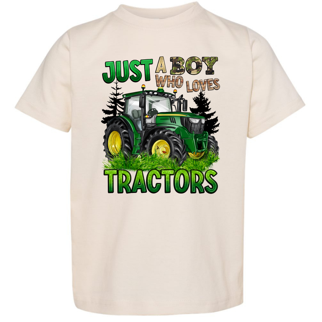 Just a Boy Who Loves Tractors Tee