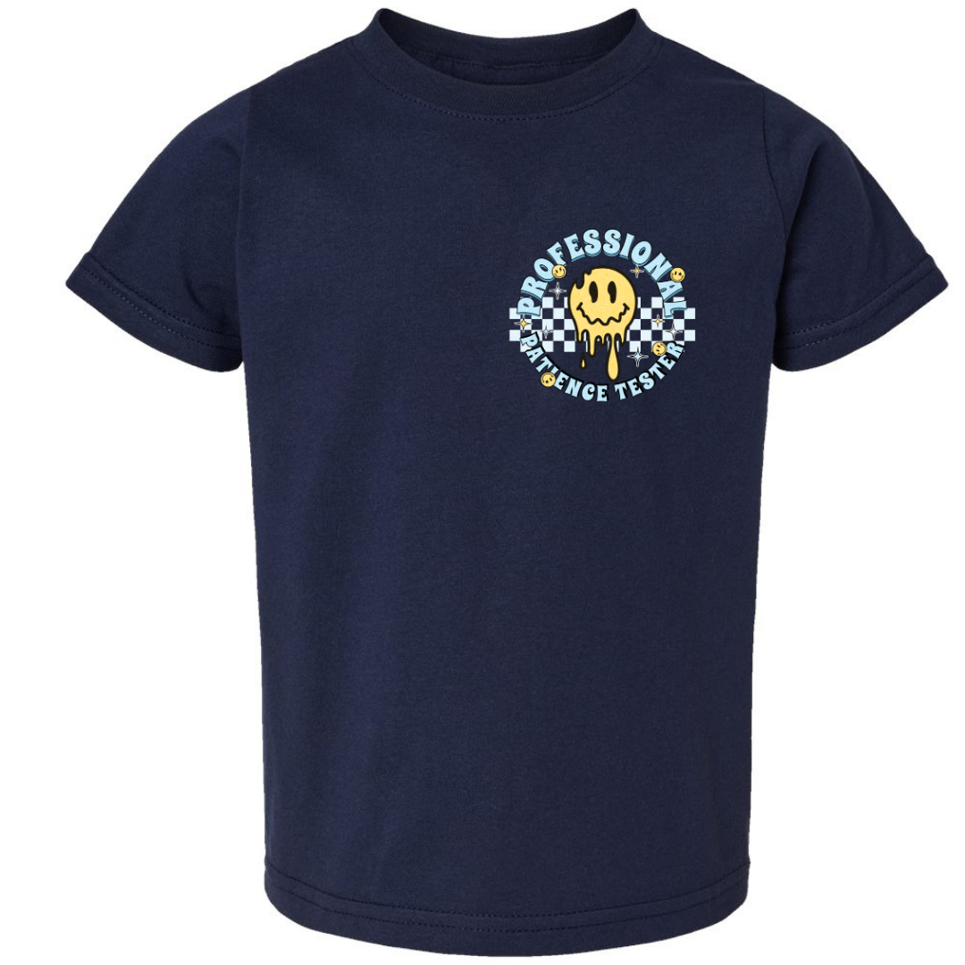 Professional Patience Tester Kids Tee (Back Design)