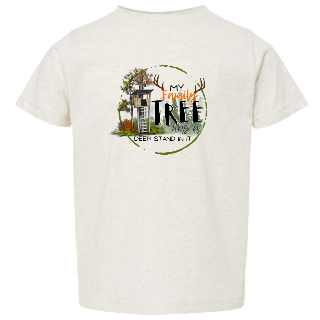 My Family Tree Has a Deer Stand In It Kids Graphic Tee