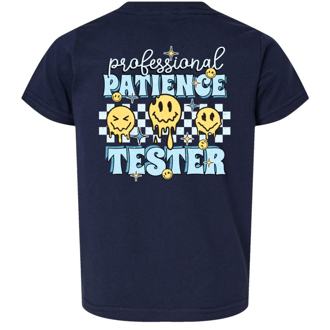 Professional Patience Tester Kids Tee (Back Design)