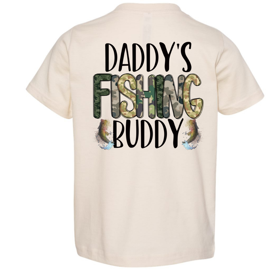 Daddy’s Fishing Buddy Kids Tee (Back Design)
