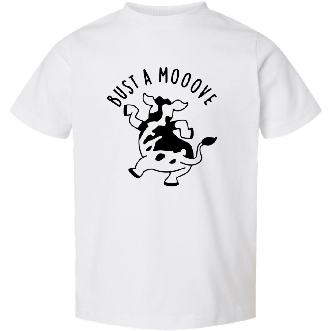 Bust a Mooove Kids Cow Dance Tee