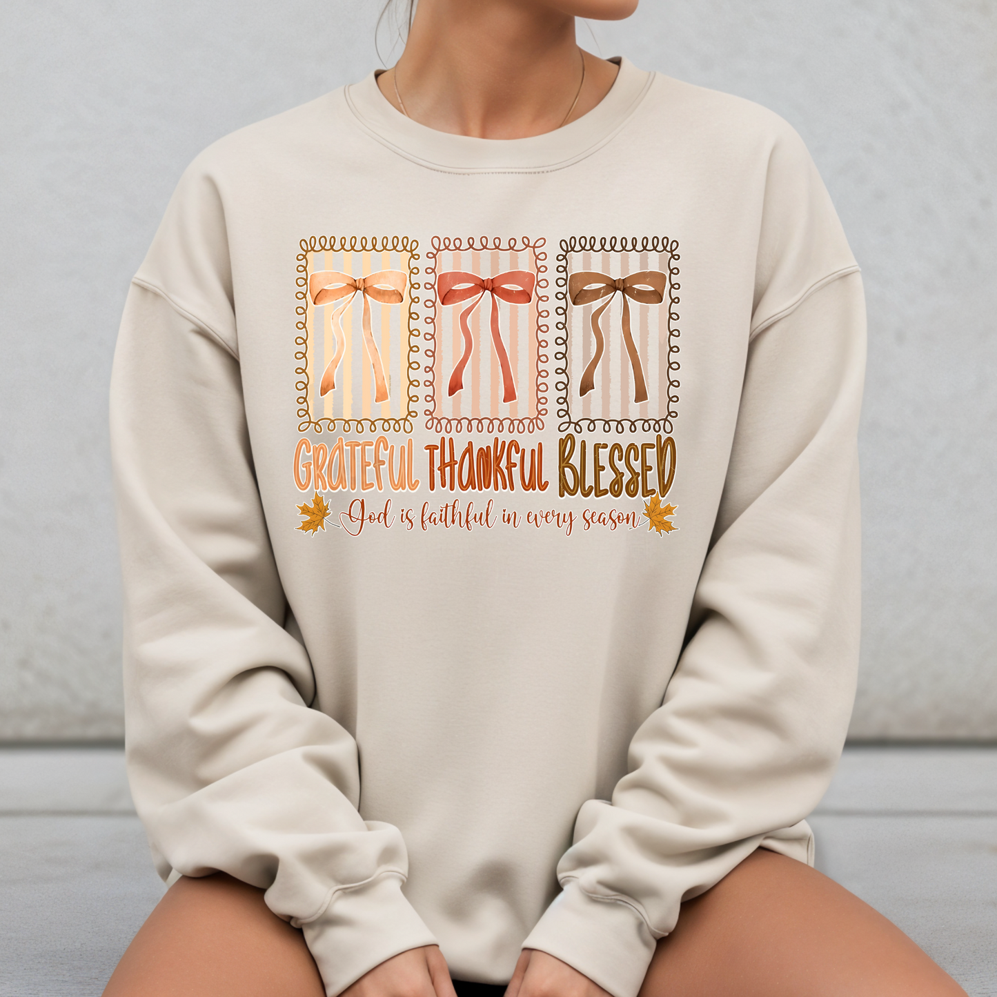 Grateful Thankful Blessed Sweatshirt