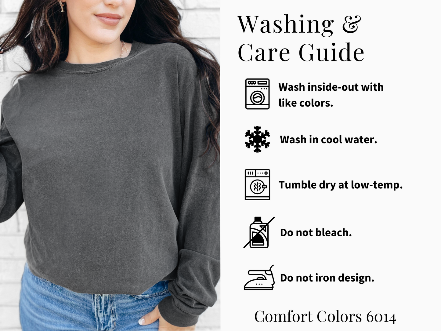 Fall Basics โ Comfort Colors Long Sleeve Tee