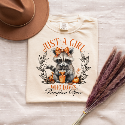 Just a Girl Who Loves Pumpkin Spice Graphic Tee