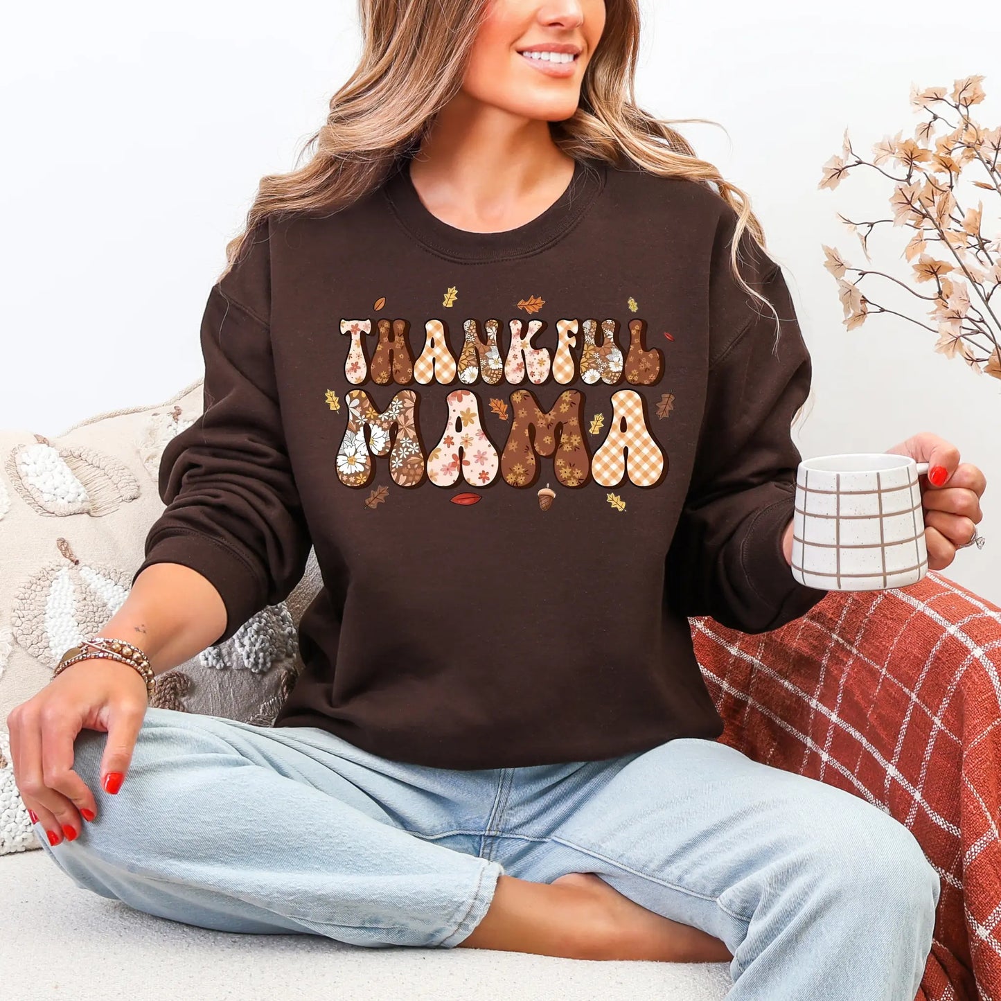 “Thankful Mama” Sweatshirt Twice the Charm Boutique