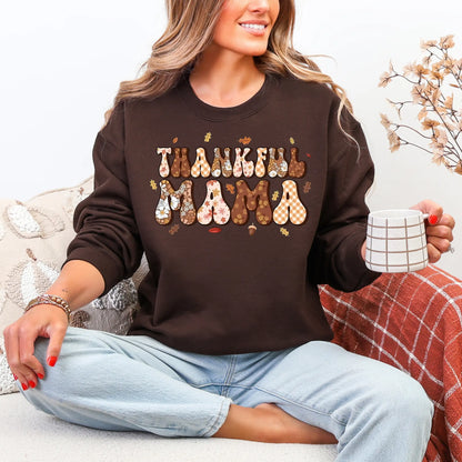 “Thankful Mama” Sweatshirt Twice the Charm Boutique
