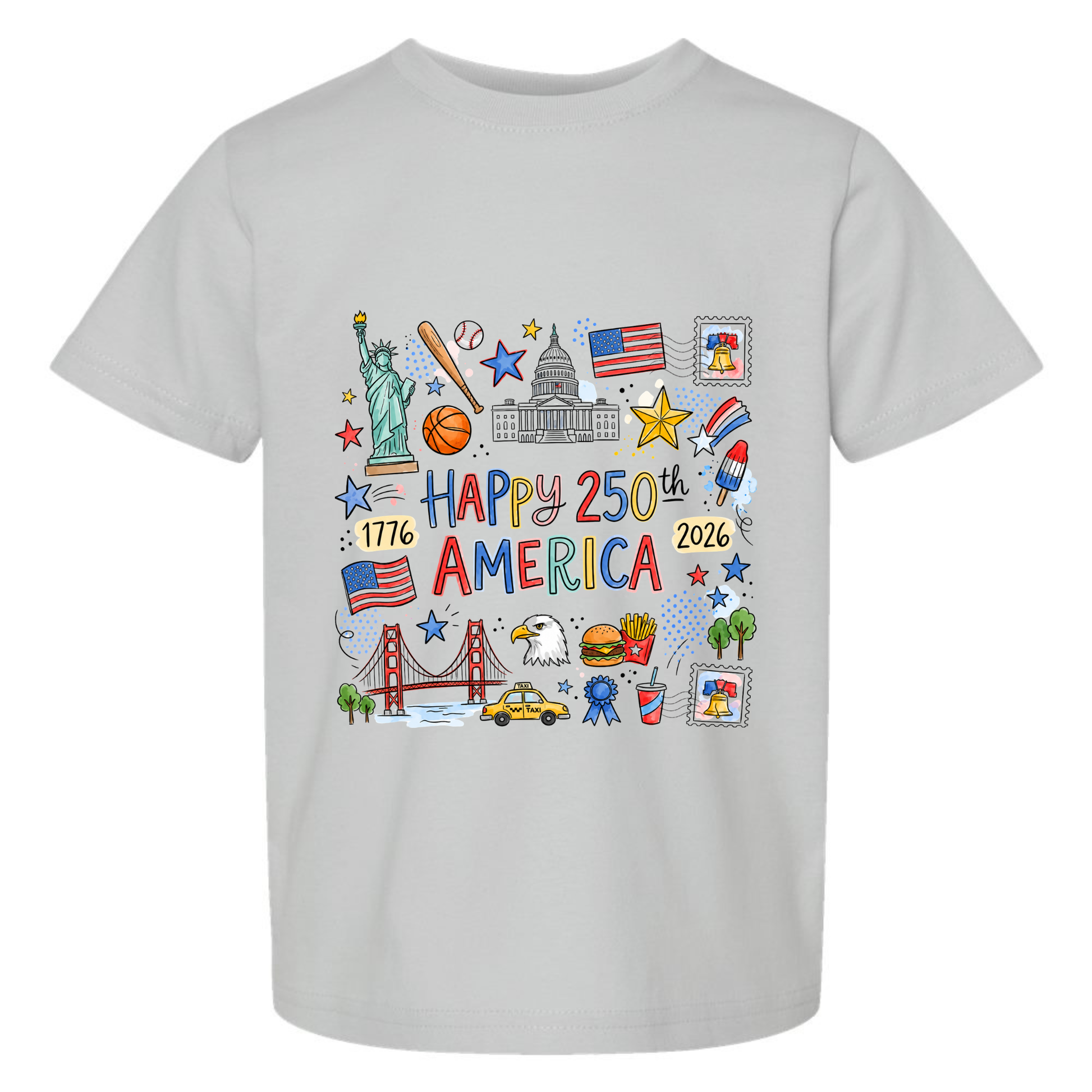 Happy 250th America Kids Shirt Twice the Charm Boutique