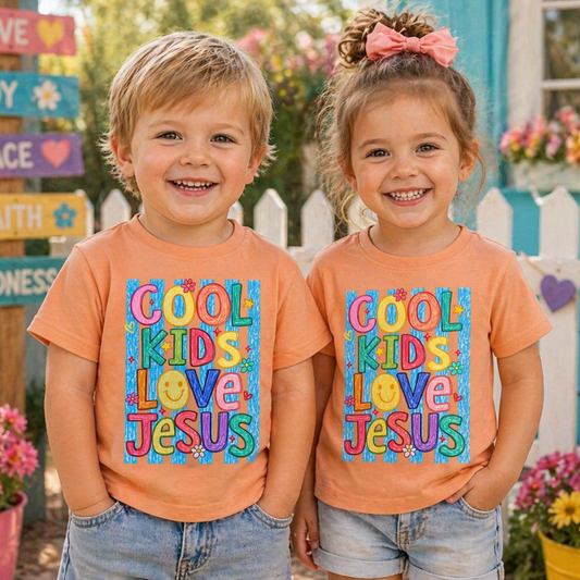 Cool Kids Love Jesus Shirt – Christian Kids Tee Twice the Charm Boutique