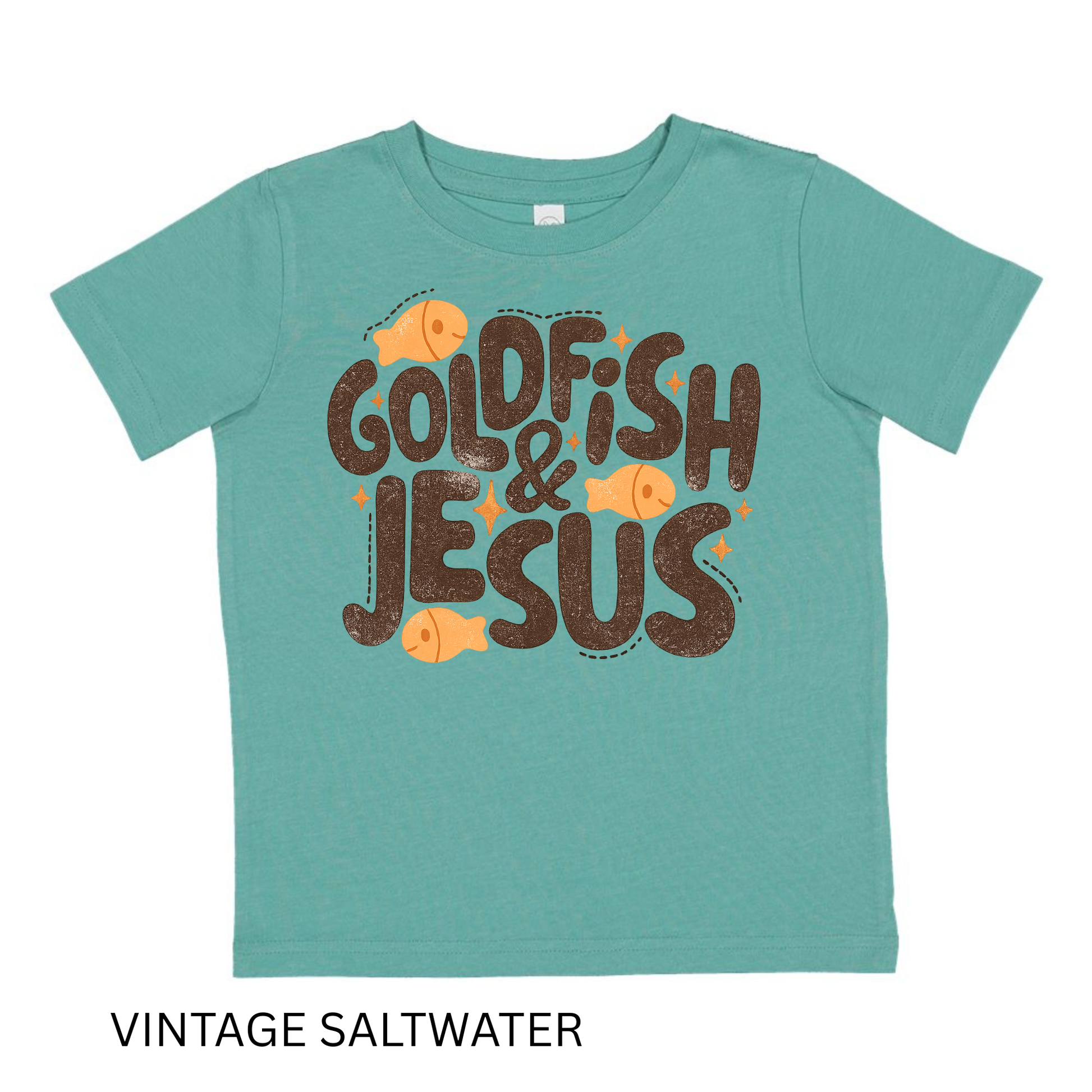 Goldfish & Jesus Kids Shirt – Christian Toddler Tee Twice the Charm Boutique