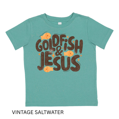 Goldfish & Jesus Kids Shirt – Christian Toddler Tee Twice the Charm Boutique