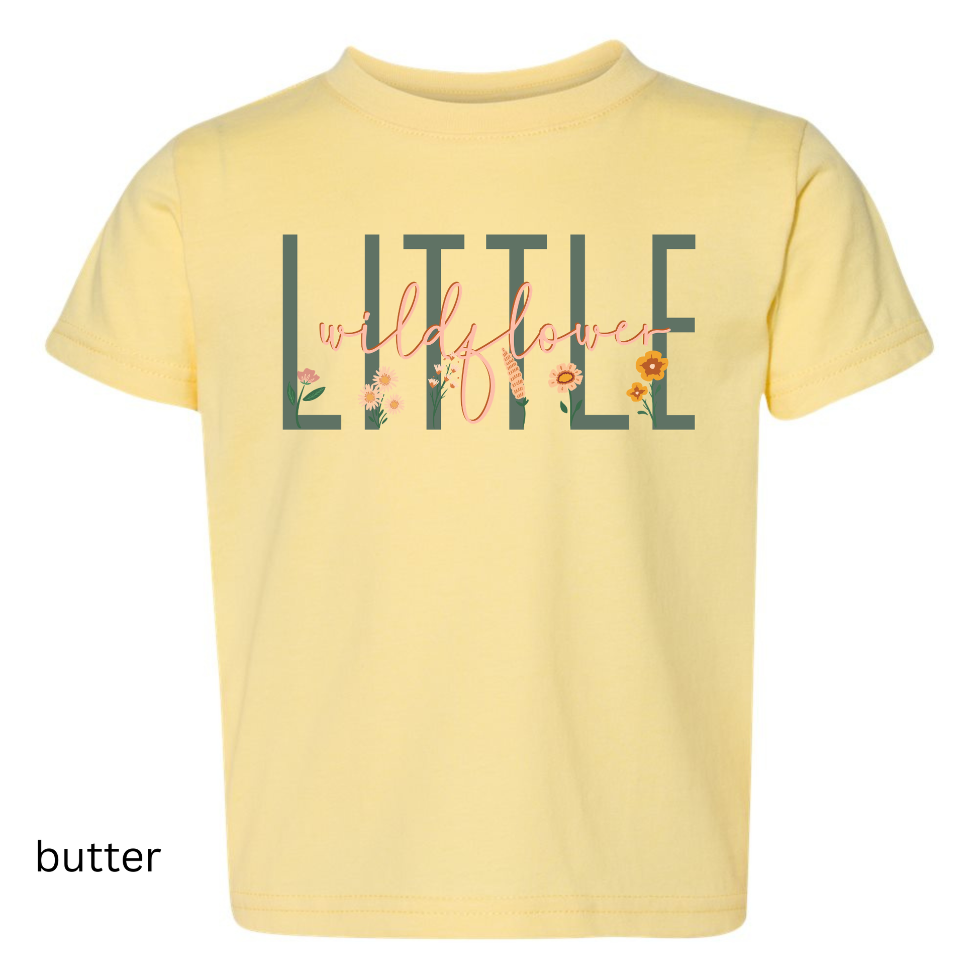Little Wildflower Kids Shirt – Floral Toddler Tee Twice the Charm Boutique