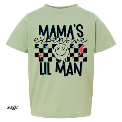 Mama’s Expensive Lil Man Kids Shirt – Funny Toddler Boy Tee Twice the Charm Boutique