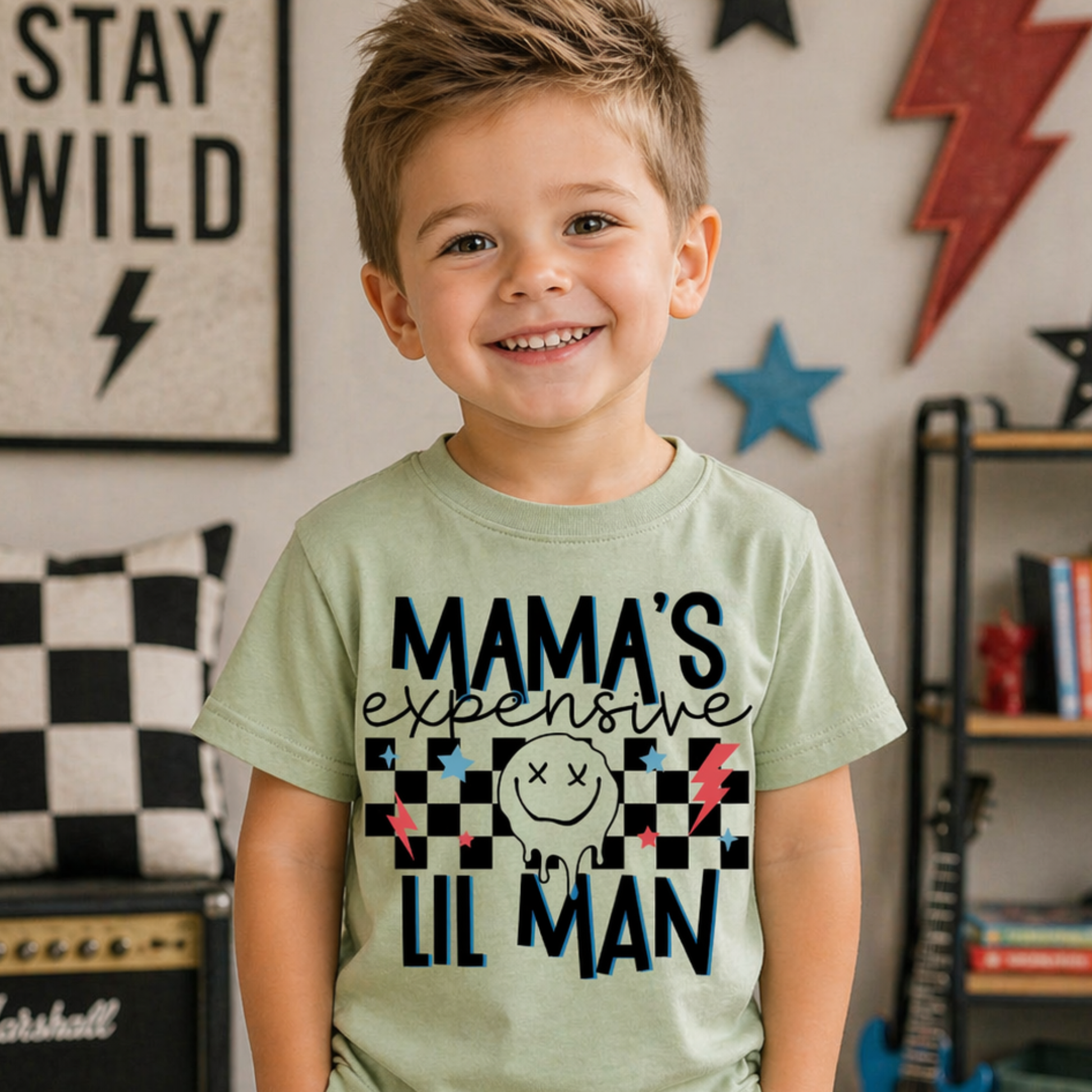 Mama’s Expensive Lil Man Kids Shirt – Funny Toddler Boy Tee Twice the Charm Boutique