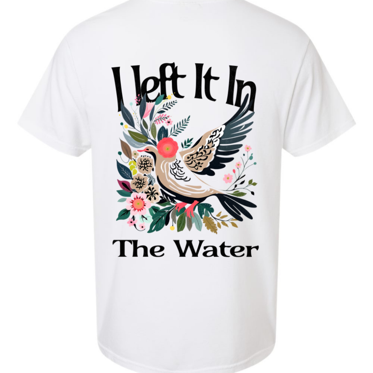Left It In The Water Dove Graphic Tee | Comfort Colors White Christian Shirt Twice the Charm Boutique