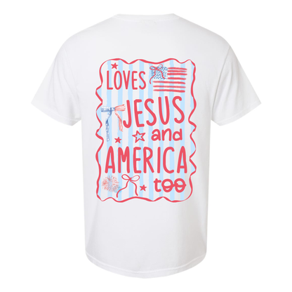 Loves Jesus and America Too Twice the Charm Boutique