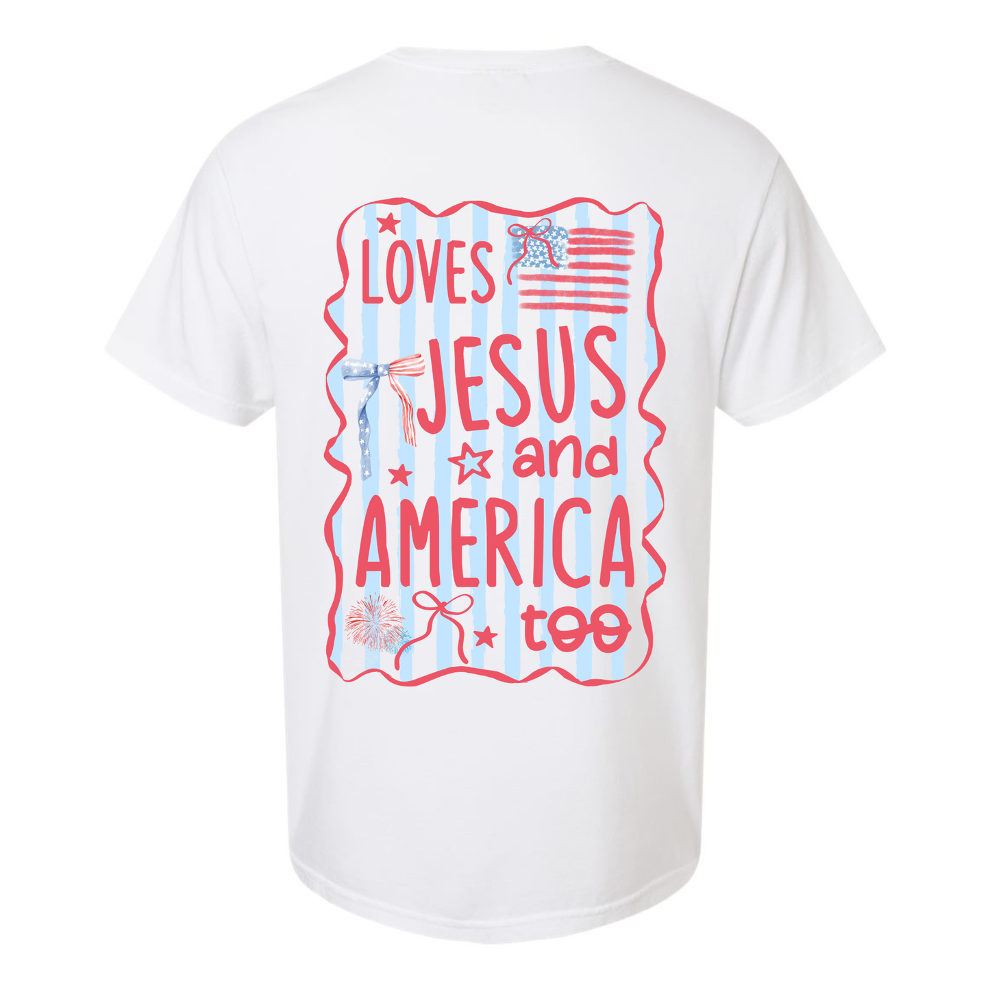 Loves Jesus and America Too Twice the Charm Boutique