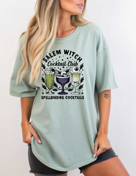 Salem Witch Cocktail Club T-Shirt – Spellbinding Cocktails | Comfort Colors Bay