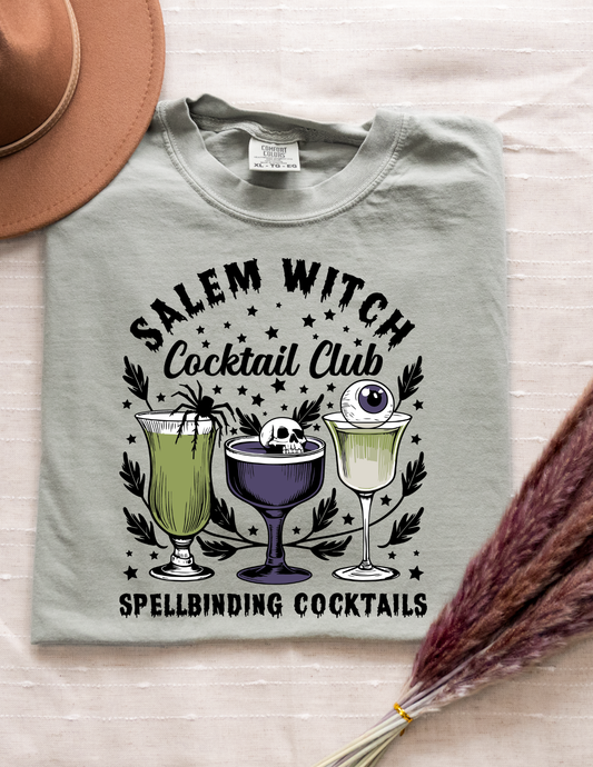 Salem Witch Cocktail Club T-Shirt – Spellbinding Cocktails | Comfort Colors Bay