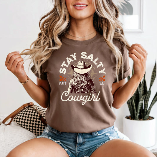 “Stay Salty Cowgirl” Tee My Store