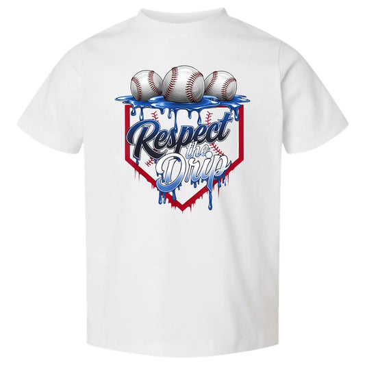 Respect the Drip Baseball Kids Tee My Store