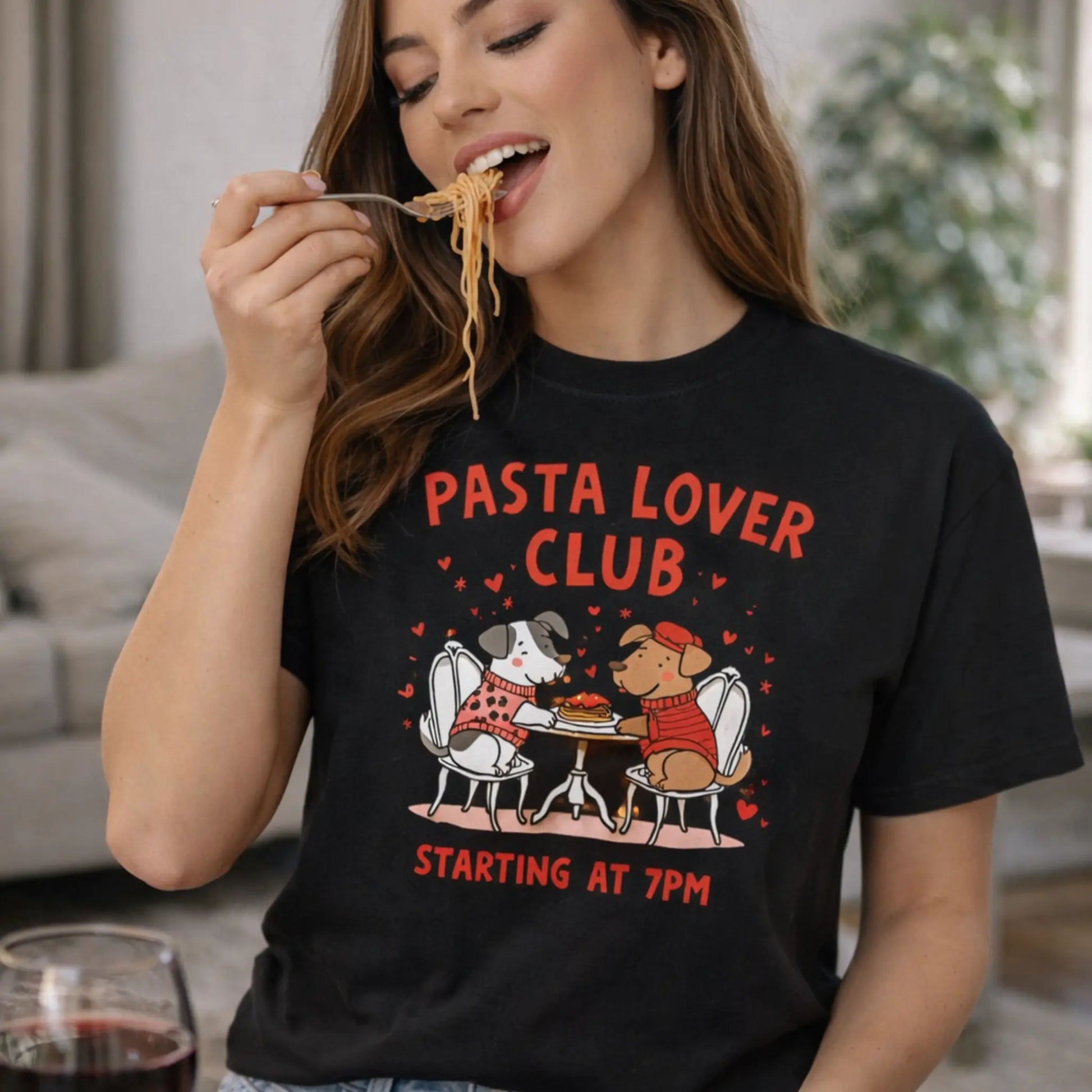 Pasta Lover Club Valentine Graphic Twice the Charm Boutique