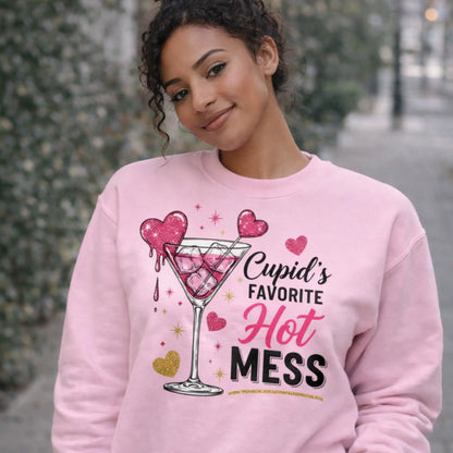 Cupid’s Favorite Hot Mess Valentine Graphic Twice the Charm Boutique
