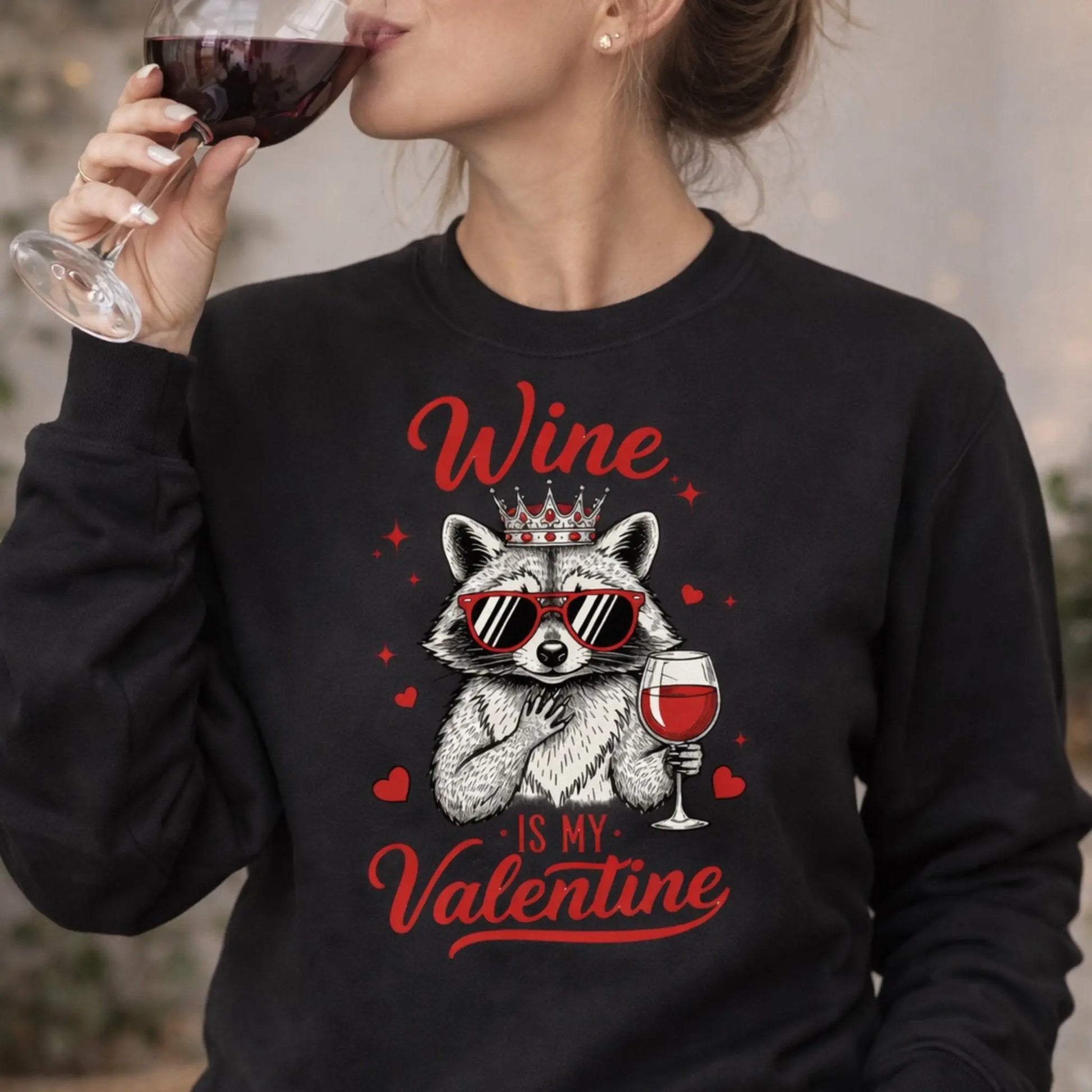 Wine Is My Valentine Graphic Twice the Charm Boutique