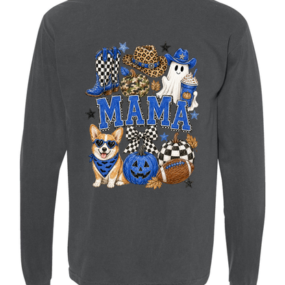 Mama Halloween Comfort Colors Long Sleeve Tee