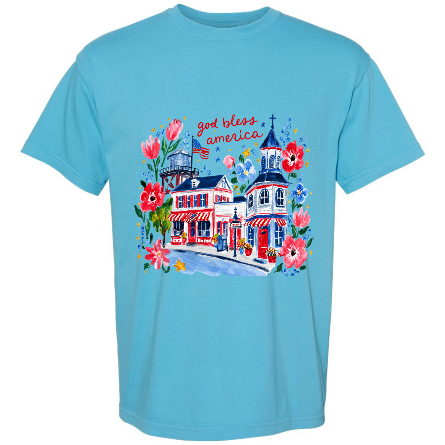 God Bless America Graphic Tee Twice the Charm Boutique