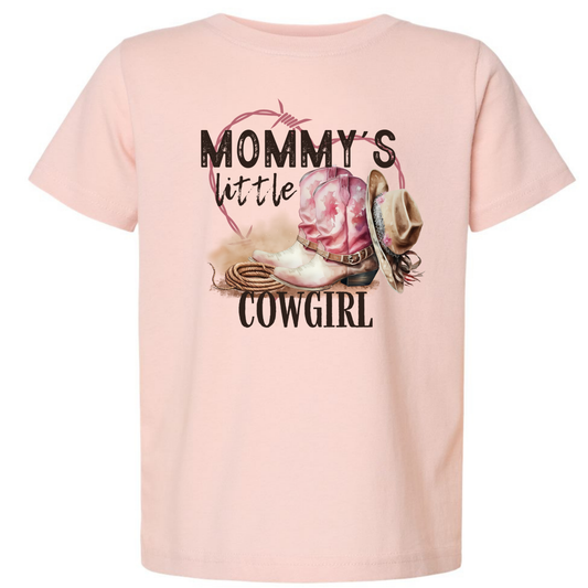 Mommy’s Little Cowgirl Kids Graphic Tee