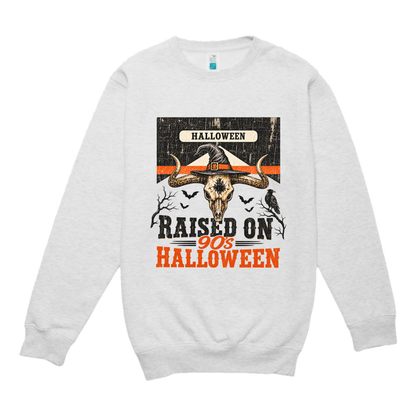 Raised on 90s Halloween Lane Seven Sweatshirt