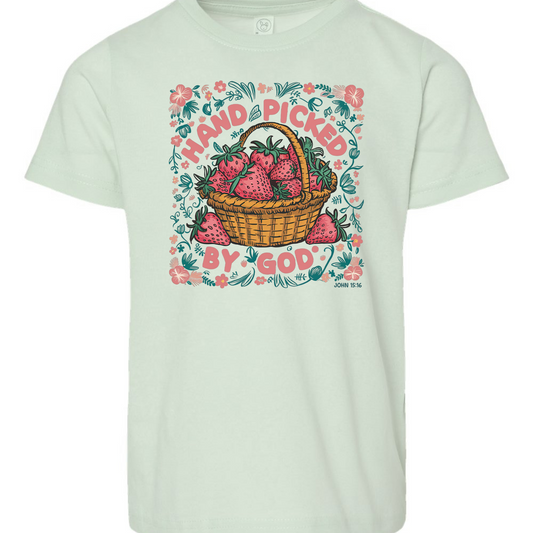 Hand Picked By God Strawberry Tee