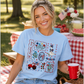 Let Freedom Ring Patchwork Patriotic Graphic Tee Twice the Charm Boutique