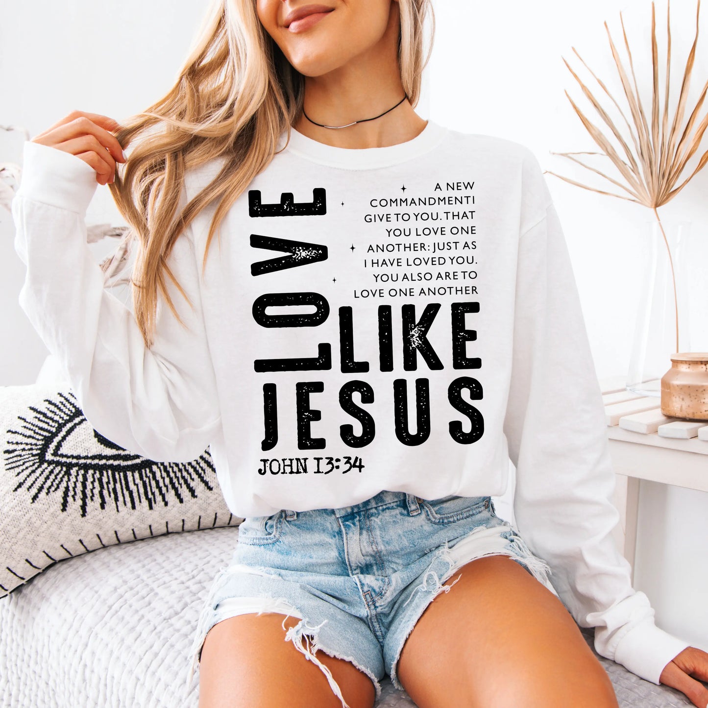 Love Like Jesus John 13:34 Tee Twice the Charm Boutique