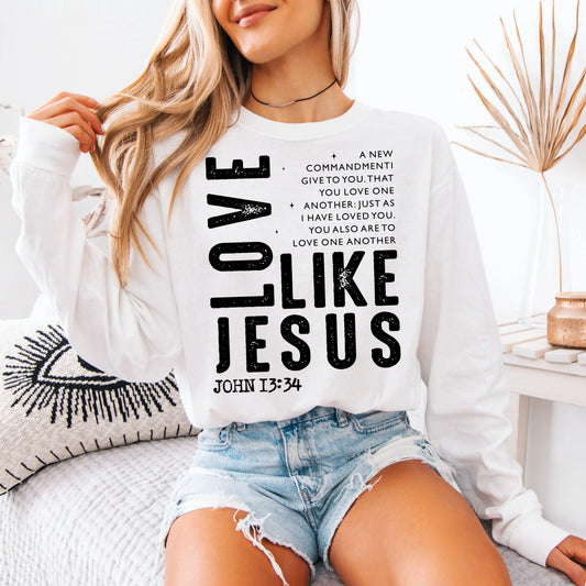 Love Like Jesus John 13:34 Tee Twice the Charm Boutique