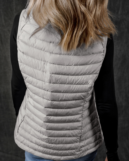 Cozy Everyday Quilted Puffer Vest – Silver