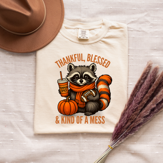Thankful, Blessed & Kind of a Mess Graphic Tee