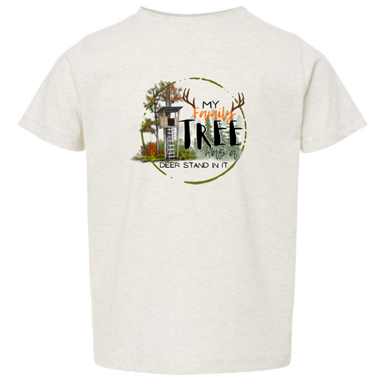 My Family Tree Has a Deer Stand In It Kids Graphic Tee