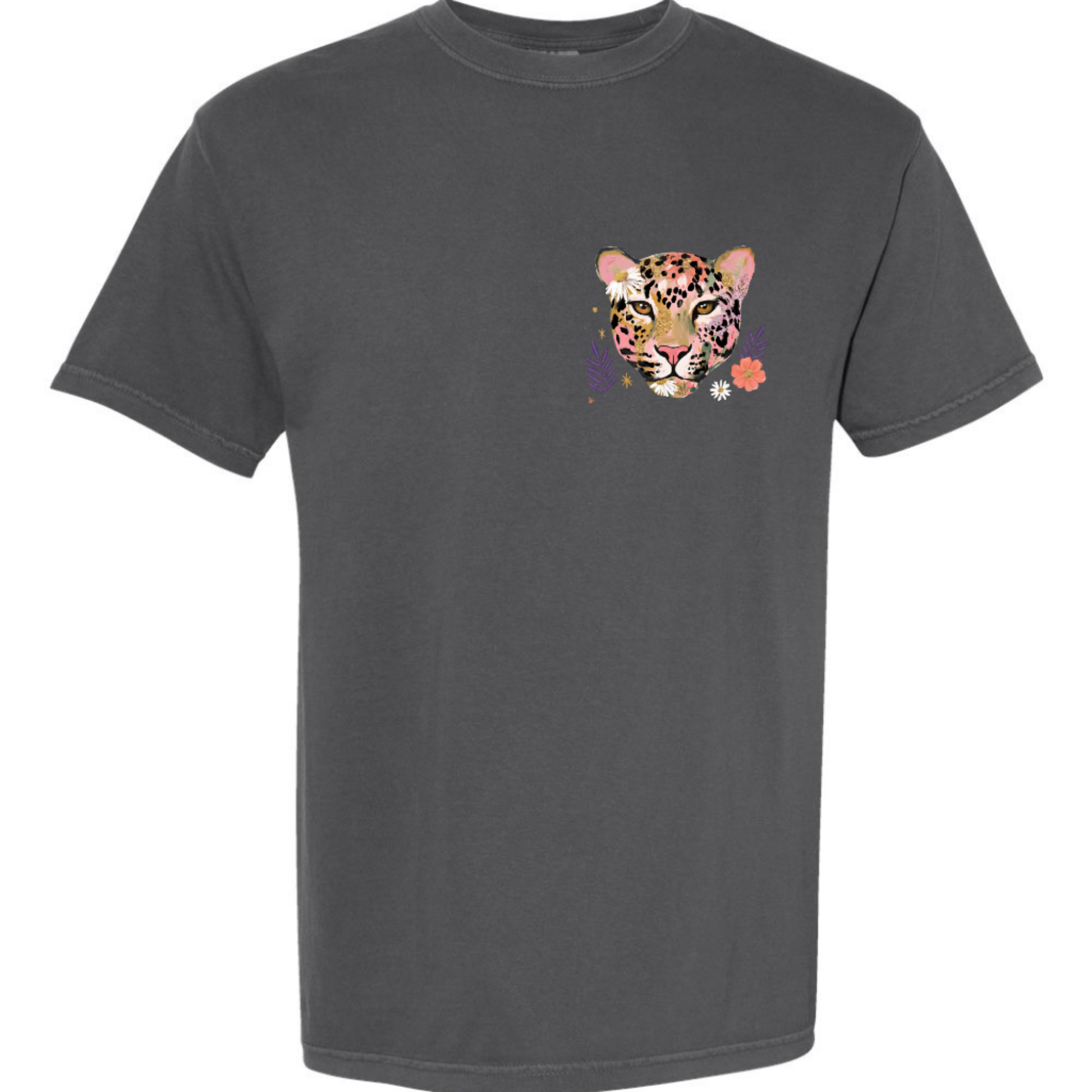 Praying Mama Raising Warriors Leopard Graphic Tee | Comfort Colors Pepper Mom Shirt Twice the Charm Boutique