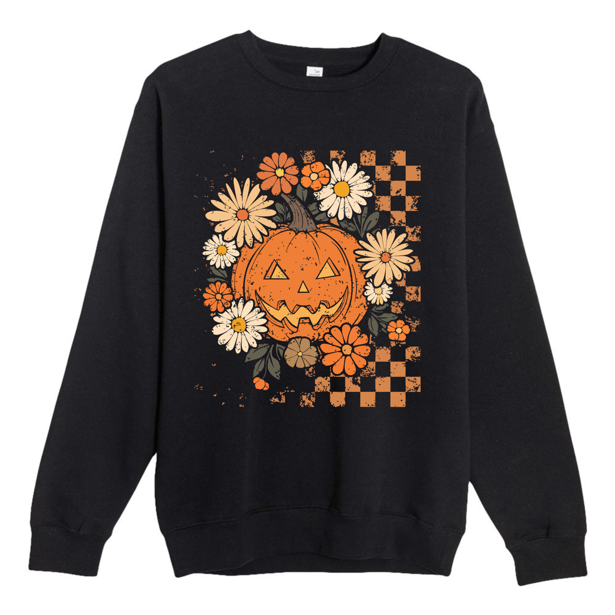 Pumpkin Daisy Halloween Lane Seven Sweatshirt