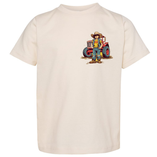 Farmer in Training – Kids Tractor Tee (Back Design)