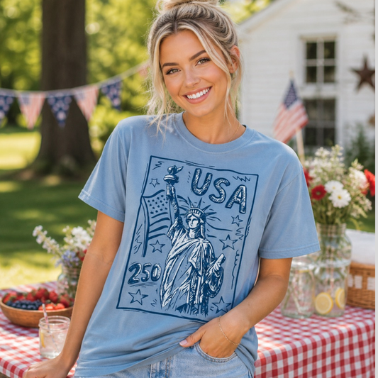 USA 250 Statue of Liberty Graphic Tee Twice the Charm Boutique