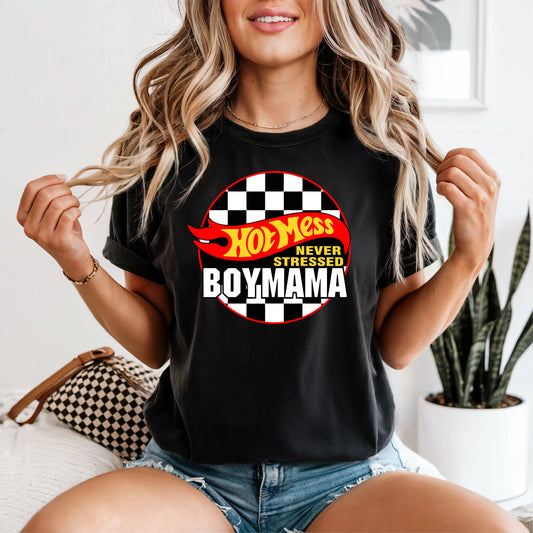 Hot Mess Boy Mama Tee My Store