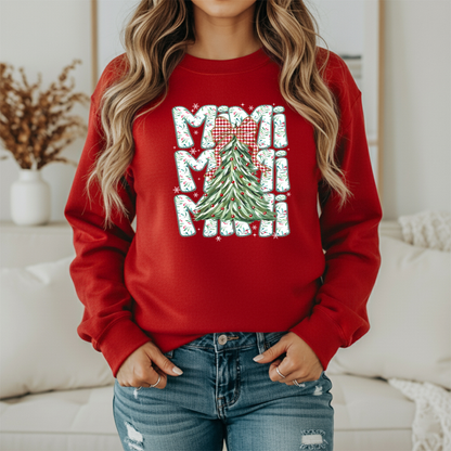Christmas Mimi Gildan Sweatshirt – Festive Grandmother Holiday Crewneck