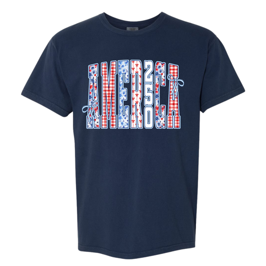 America Patchwork Graphic Tee Twice the Charm Boutique
